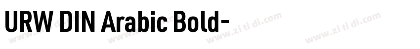 URW DIN Arabic Bold字体转换